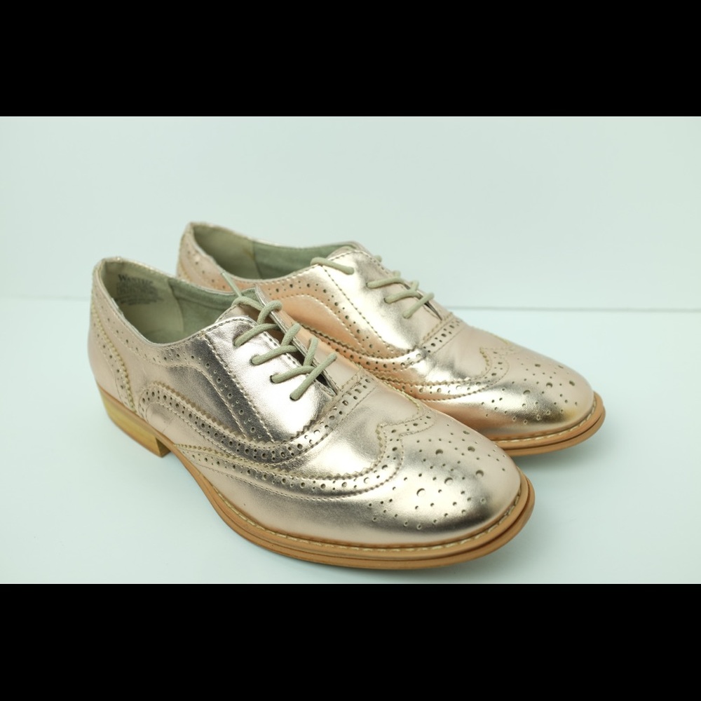 Women's Wanted Babe Copper Oxford Metallic Wingtip